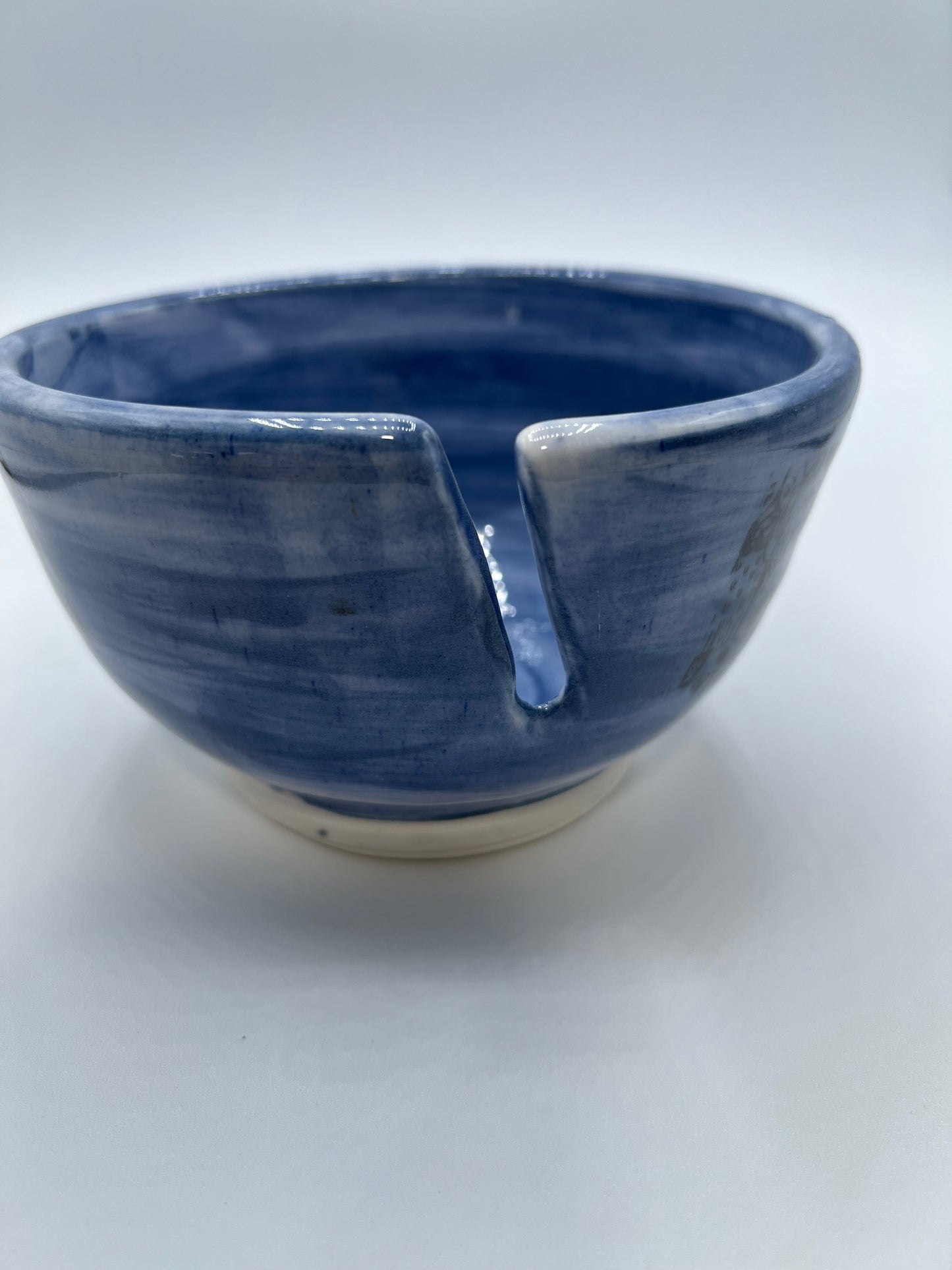 Blue Dog Motif Knitting Bowl