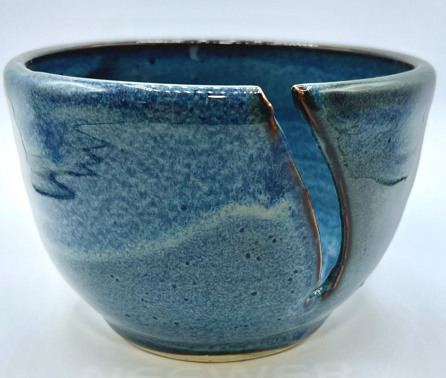 Floating Blue Knitting Bowl