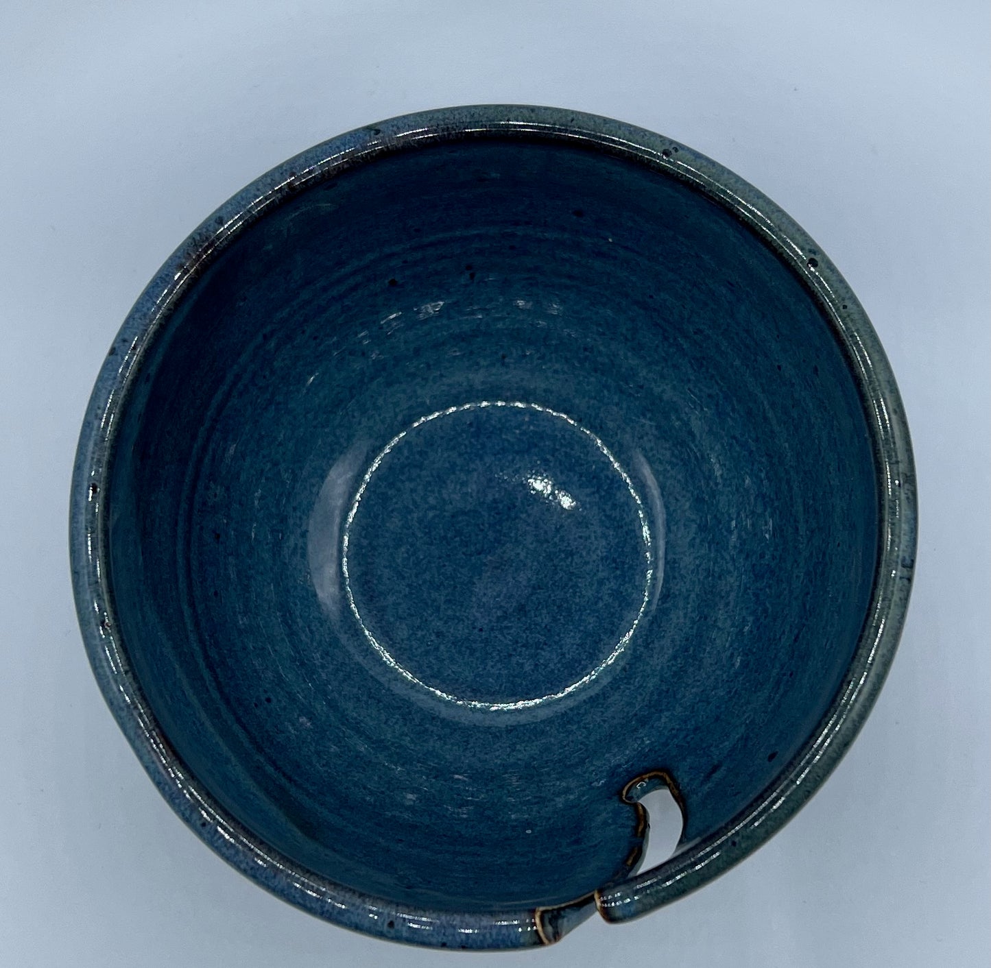 Floating Blue Knitting Bowl