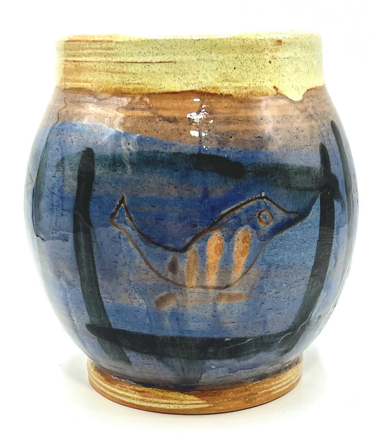 BlueBlack Sorta Vase